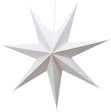 Lumineo Kerstster Lampion - 60 cm - Wit - E14 Fitting