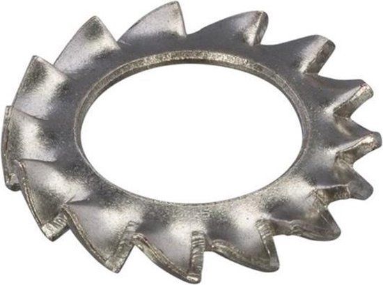 Hoenderdaal Fasteners Hoenderdaal Tandveerring Din6798A M12 Rvs A2 - 100 Stuks