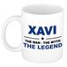 Bellatio Decorations Naam cadeau Xavi - The man, The myth the legend koffie mok / beker 300 ml