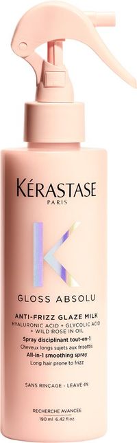 Kérastase Gloss Absolu Lait de Brillance - Vaporisateur sans rinçage hydratant qui protège contre la chaleur pour cheveux longs et crépus - 190ml