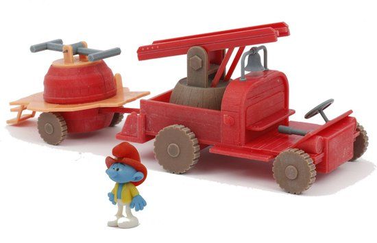 Giochi Preziosi De Smurfen Brandweerwagen Speelset - Rood - 3+ jaar