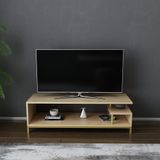 Gold & Eiche meuble TV, 120x44,6x37,6 cm, mélamine