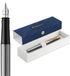 Waterman Impression Vulpen | Fijn Vulstuk met Blauwe Inktvulling | Roestvrij Staal met Goudkleurige Afwerking | Geschenkdoos