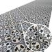 ANRO Tapis de cuisine Liberty Portugese Tegels Zwart-Wit 300x52cm