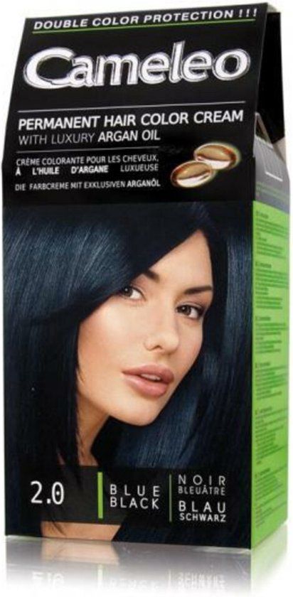 Cameleo Haarverf Blauw Zwart Kleuring 2.0 - Zwart - Crème - 168 g