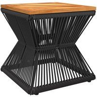 vidaXL Salontafel met draad, 38 x 38 x 38 cm, massief acaciahout