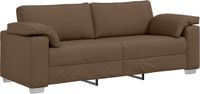 vidaXL 3-Zits Sofa Bruin Stof 219 cm