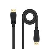 Watio Wave DisplayPort-kabel, 0,5 m, dubbele DP/M-stekker, ondersteunt 4K-resolutie, ideaal voor het aansluiten van videoapparaten