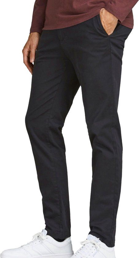 JACK & JONES Marco Bowie Heren Chino - Zwart - Maat 36/36