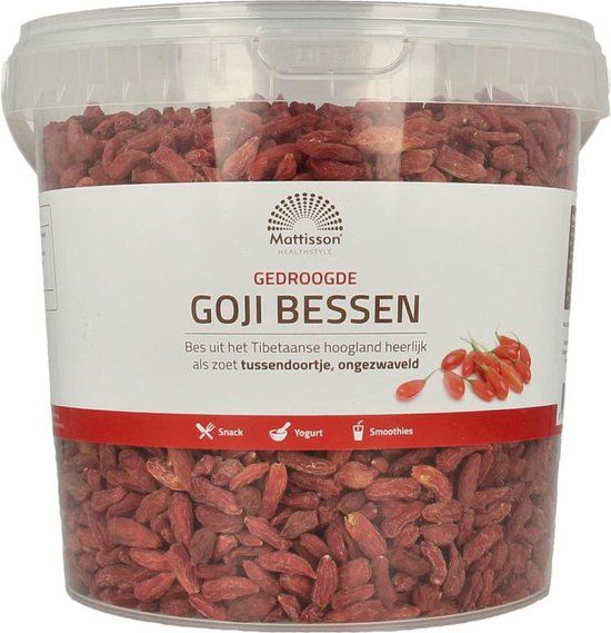 Mattisson Goji Bessen Gedroogd - 1 Kg - Bron van Antioxidanten