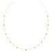 Swarovski Imber lange ketting, Ronde slijpvorm, Wit, Goudkleurige toplaag