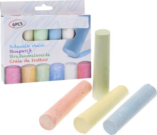 Basic Free and Easy - Stoepkrijt Jumbo 6sts In Doos