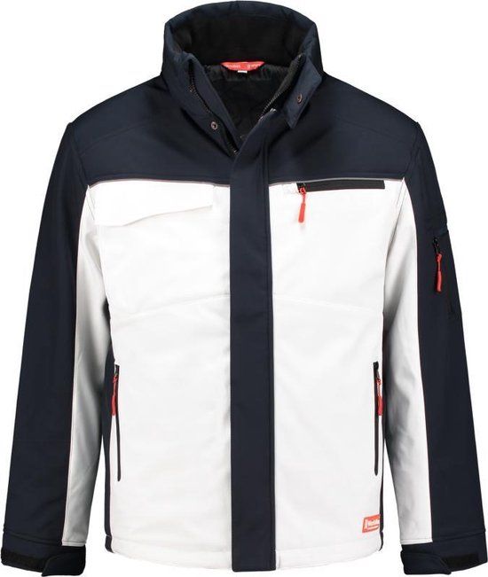 Workman Winter Softshell Jack 2511 - Men - Size M - White/Navy