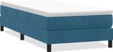 Maison Exclusive - Boxspring avec matelas, bleu foncé, 90x210 cm, velours