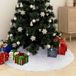 vidaXL Kerstboomrok Wit Imitatiebont 150 cm