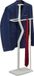 Relaxdays dressboy, modern, HxBxD: 107 x 48 x 20 cm, metaal & houtlook, wit