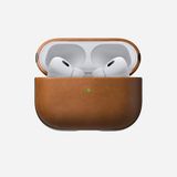 Nomad Lederen Hoesje Voor Airpods Pro 2 Lichtbruin Hoog