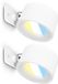 B.K.Licht Briloner Tari - Set van 2 Wandlampen oplaadbaar - CCT - Draaibaar - Met magneet - Wit