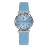 Lucardi Kinder Little Miss Fabulous horloge met witte PU-band - Horloge - PU leer - Wit - 30 mm