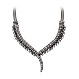 Alchemy Gothic Thoracic Collar Dames Halsketting - zilverkleurig