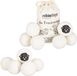 Relaxdays 12 x boules XXL - boules de sèche-linge en laine de mouton - dryer balls - blanc