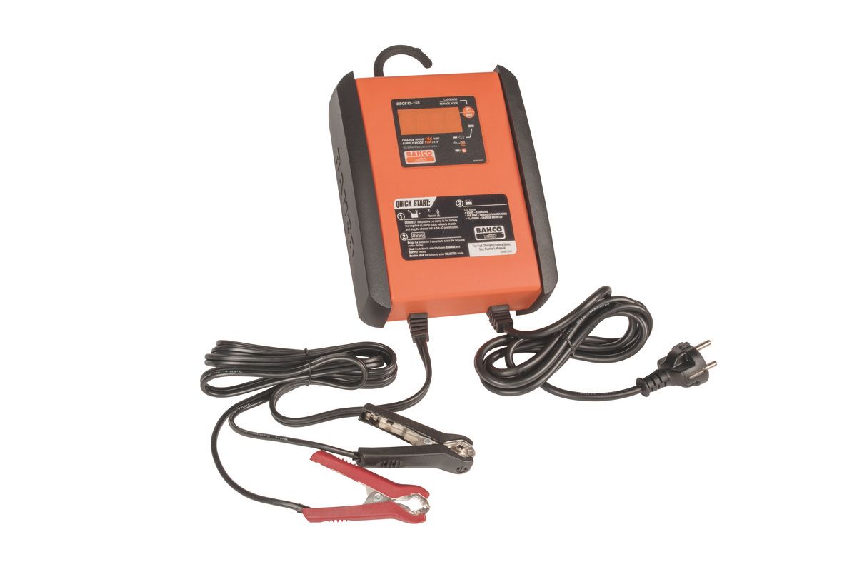 Bahco Volledig automatische (druppel)lader 15 A voor 12V-accu's met voedingsmodus - BBCE12-15S