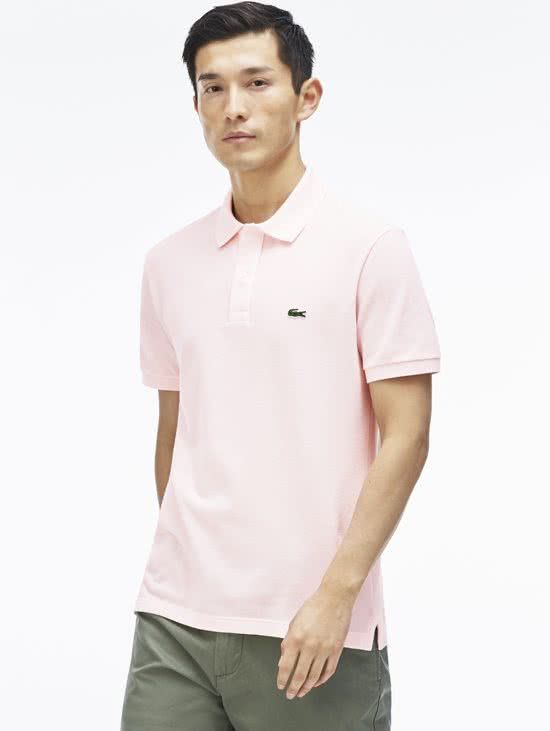Lacoste slim fit polo Lichtroze