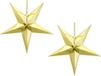 Merkloos / Sans marque Partydeco Sp. Z O. O. Pakket van 6x stuks kerstster decoratie gouden ster lampionnen 30 cm