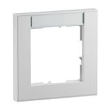 LEGRAND, SEANO+ 1-voudig frame met tekstveld, halogeenvrij thermoplast, duurzame productie en verpakking, kleur: ultrawit, 765891