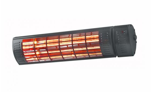Euromac Eurom Golden 2000 Ultra RCD - 2000W Infrared Electric Heater - Black - IP65