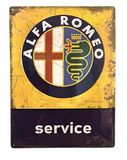 I&S/Les I&S Alfa Romeo Service Metalen Plaat Reliëf 20x15 cm