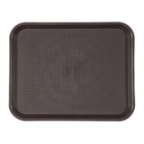 Garcia de Pou Bruin Fast Food dienblad, Polypropyleen, Chocolade, 30,4 x 41,4 x 30 cm