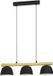 EGLO Sherburn Hanglamp - E27 - 77 cm - Zwart|Bruin - Hout