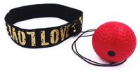 INF Hoofdband met reflexbal, vechtbal met hoofdband voor bokstraining, hoofdband boksen, reflextraining, reactiebal, boksbal