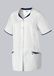 BP 1702-485-2110 Kasack voor dames, moderne pasvorm, 50% katoen/50% polyester, wit/nachtblauw, maat 2XL