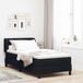 Maison Exclusive - Lit boxspring avec tête de lit, Noir, 100 x 200 cm, rembourré