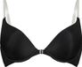 Hunkemöller Femme Lingerie Soutien-gorge push-up préformé avec armatures Transparent - Noir - taille A70