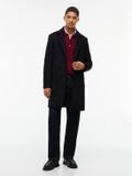 Tommy Hilfiger Heren Jas Zwart Wol/Polyamide Casual Lange Mouw Herfst/Winter 2026 M