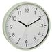 TFA Dostmann analoge radiogestuurde wandklok, 60.3550.04, hoogste nauwkeurigheid, modern, analoog, glazen kap, voor kantoor, thuis, cadeau, 245 x 245 x 42 mm, mint