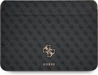 Guess 13.3 Inch Laptop- en Tablet-Sleeve - Grijs - PU Leer - All-over logoprint