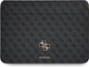 Guess 13.3 Inch Laptop- en Tablet-Sleeve - Grijs - PU Leer - All-over logoprint