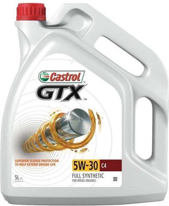 Castrol GTX C4 5W-30 5L - Motorolie voor Dieselmotoren