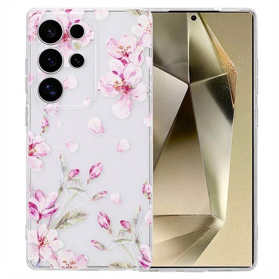 imoshion Hoesje - Geschikt voor Samsung Galaxy S25 Ultra - Design hoesje verpakking - Blossom Watercolor