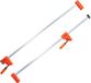 VEVOR Houtbewerkingsstaafklemmen 2-Pack Parallelle Klemmenset 50" F-Klem met Een Belastingslimiet Van 500 Kg Uniforme Druk Hoge Sterkte Kunststof En Koolstofstaal Houtklemmen