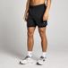 MyProtein MP 2-in-1-trainingsshort met binnenbeenlengte van 13 cm voor heren - Zwart - XXL