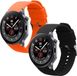 kwmobile 2x horlogebandjes geschikt voor OnePlus Watch 3 / 2 / 2R / Oppo Watch X2 bandje - Smartwatch bandjes van TPU - Activity tracker horloge band in zwart / oranje
