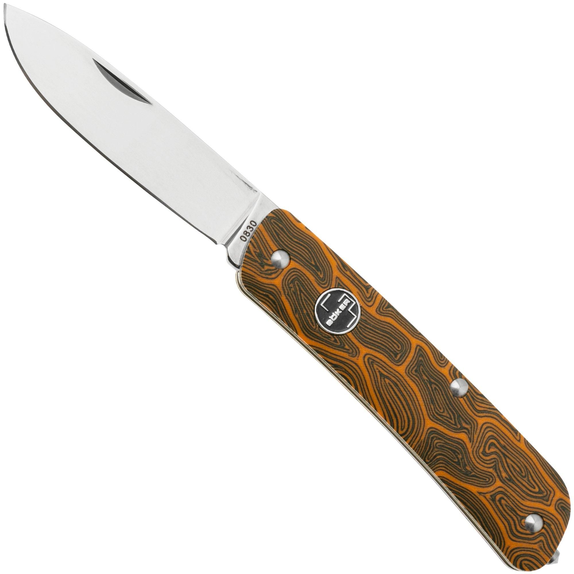 Böker Plus Tech Tool 01BO558 Orange Damast G10 Pocket Knife