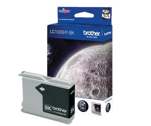 Brother LC-1000HYBK Zwart Inktcartridge - Origineel - 1000 Pagina's - MFC-5460CN / 5860CN