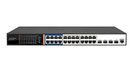 LINK LKSWPOE24L3 LKSWPOE24L3 netwerkswitch 24 poorten Poe 400 Watt + 4 Sfp Gigabit poorten en een Layer 3 consolepoort