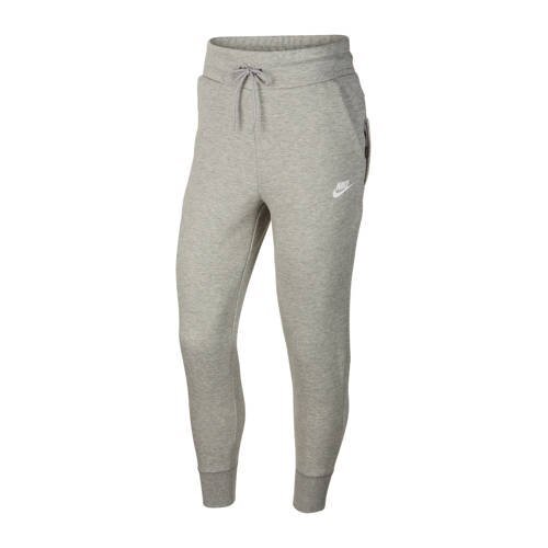 Nike Tech Fleece regular fit joggingbroek met logo grijs melange